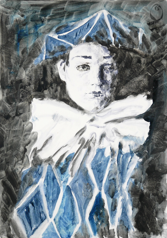 oil on paper - olio su carta di Piro